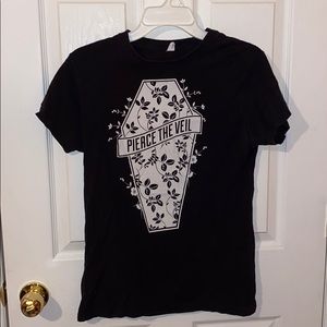 Pierce The Veil floral coffin T-shirt
